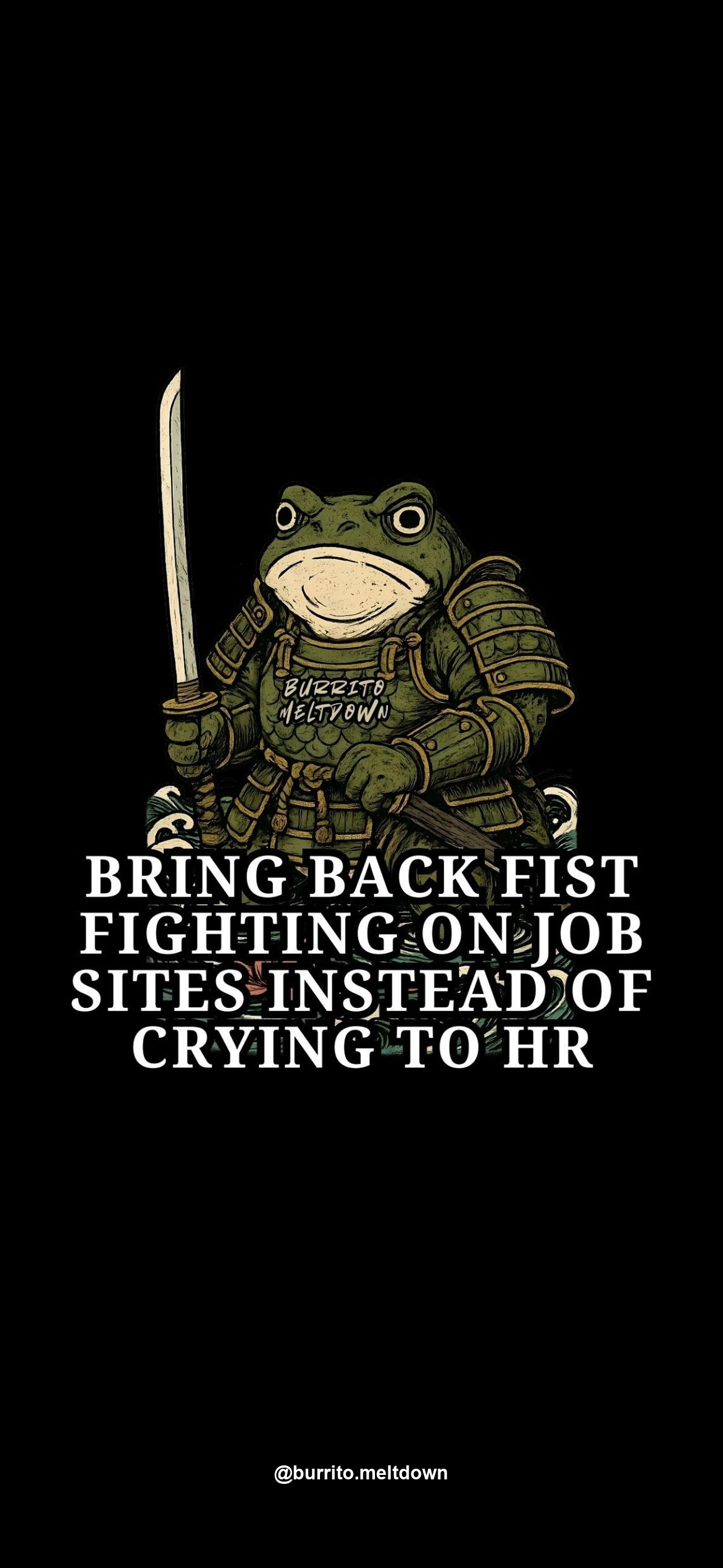 Bring back fist fighting on job sites