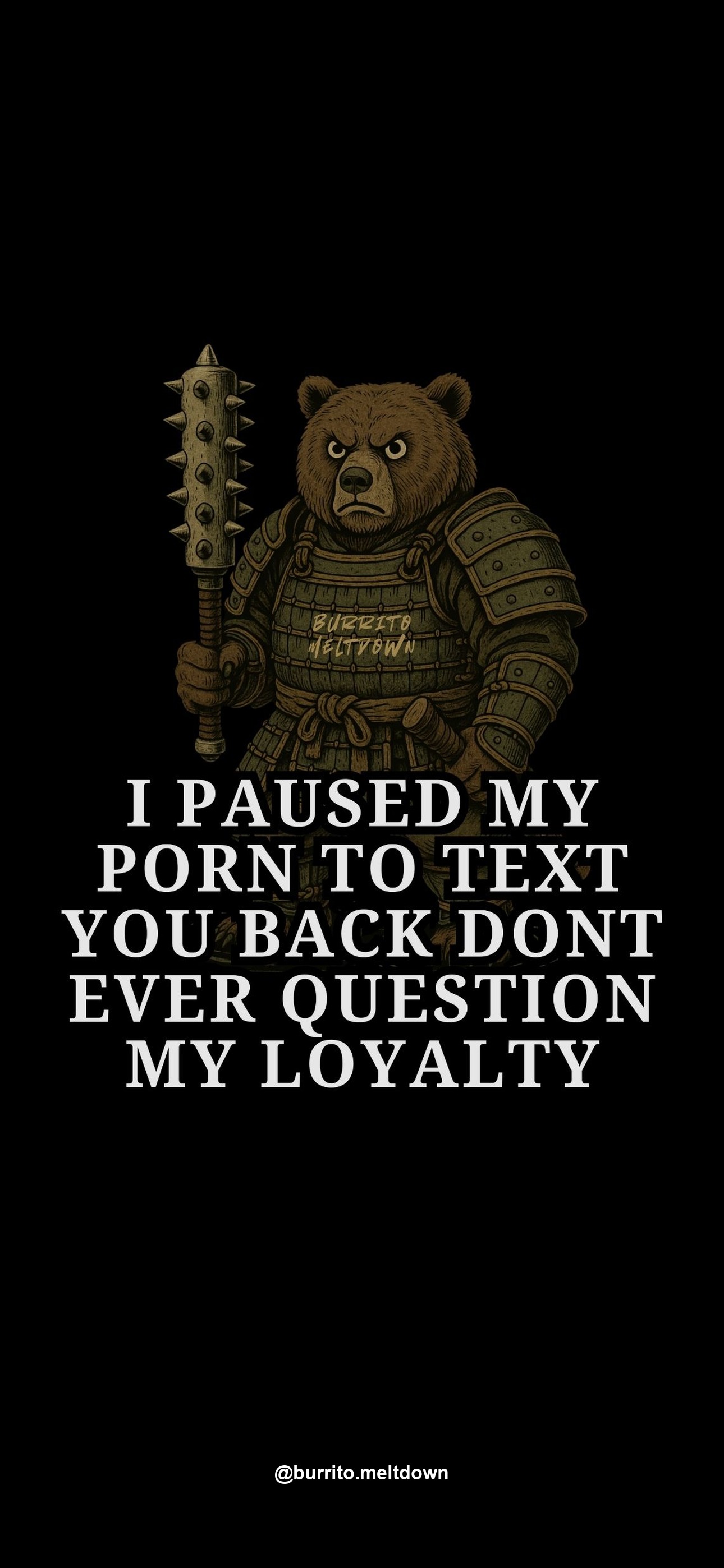 I paused my porn to text you back